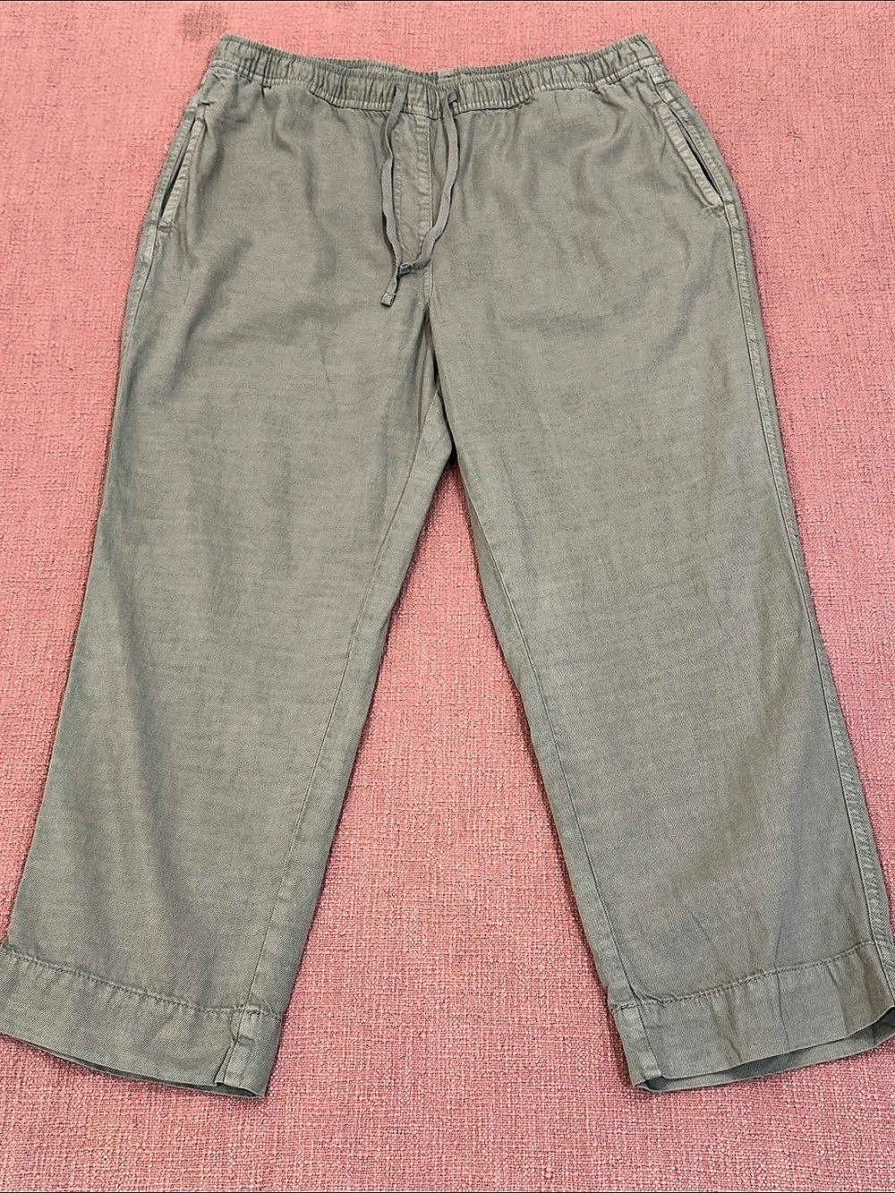Devoted Wide Leg trousers / casual Pants in faded Green Size XL